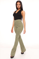 Deep In My Soul Flare Jeans - Olive Ins Street